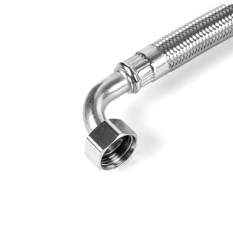 Flexibler Edelstahlverbinder mit Winkelanschluss